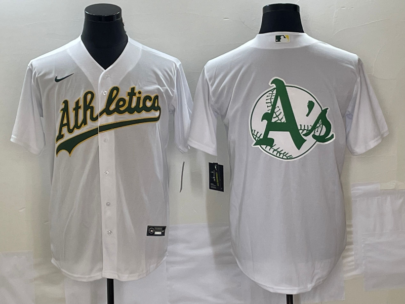 Men's Oakland Athletics White Home Team Jersey